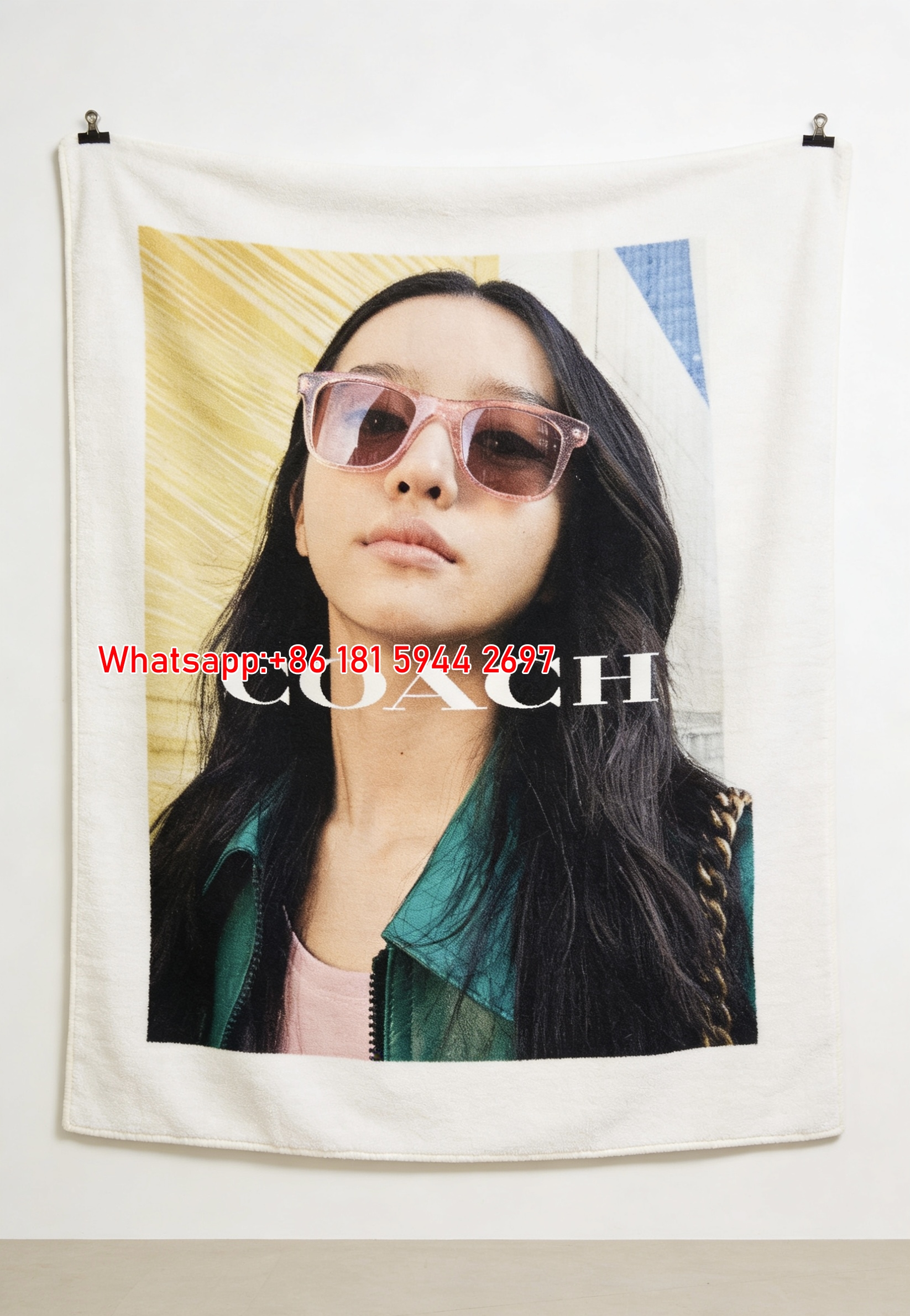 Coach Logo Flannel Fleece Throw Blanket Luxury Couch Blanket C005